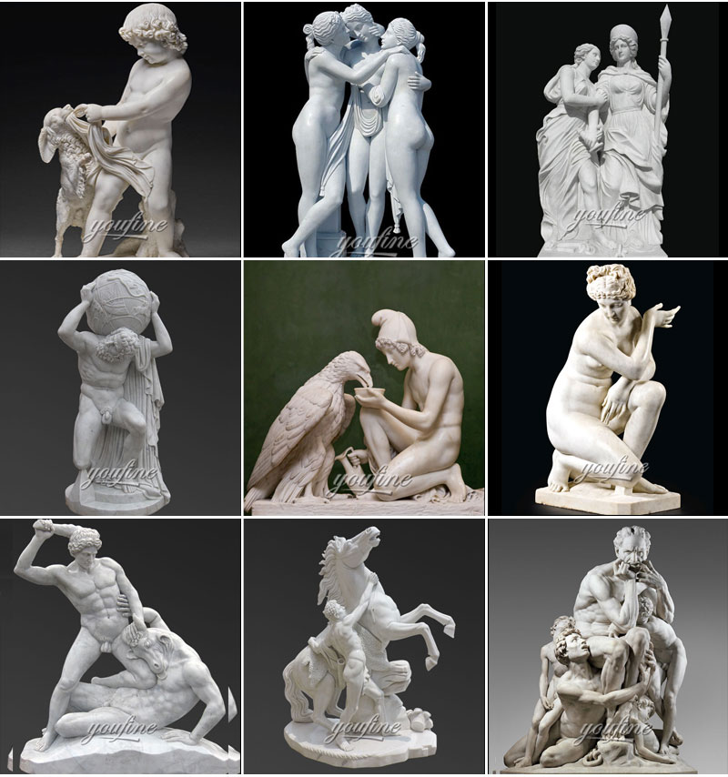 Famous art statues design