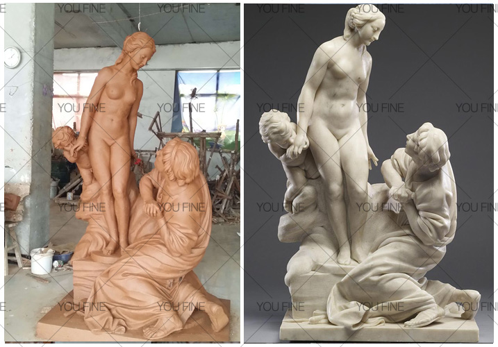 Pygmalion and Galatea sculpture