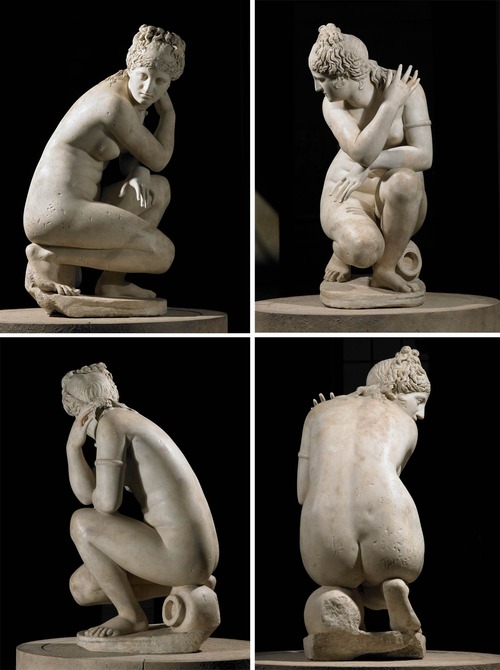 Crouching Venus statue
