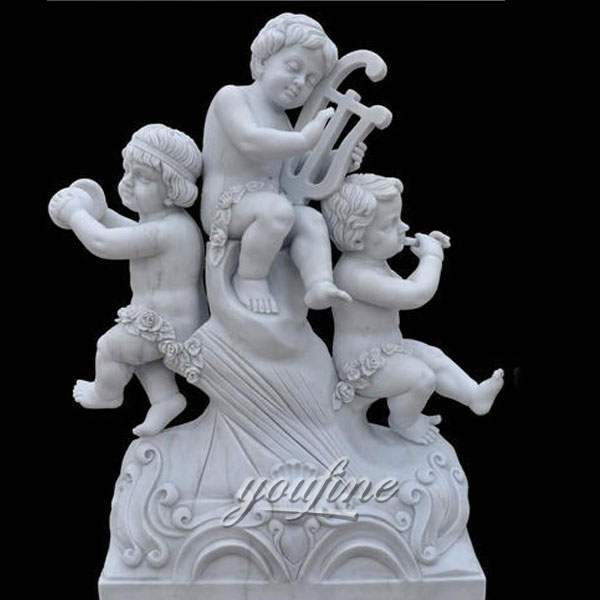 Best Marble Statues of White Marble Little Angel Statues Cherubs SculptureS for sale