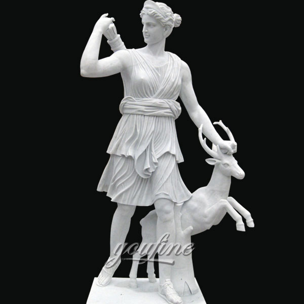 Classic famous art sculptures of Artemis