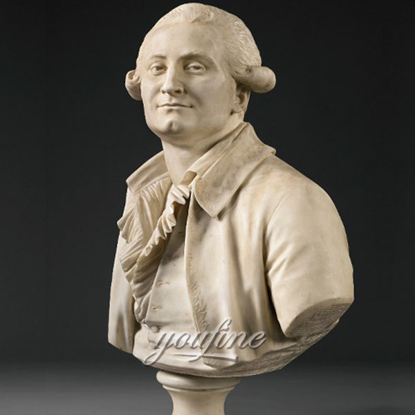 Famous art head statues of Houdon Comte de Guibert Bust Sotheby for sale