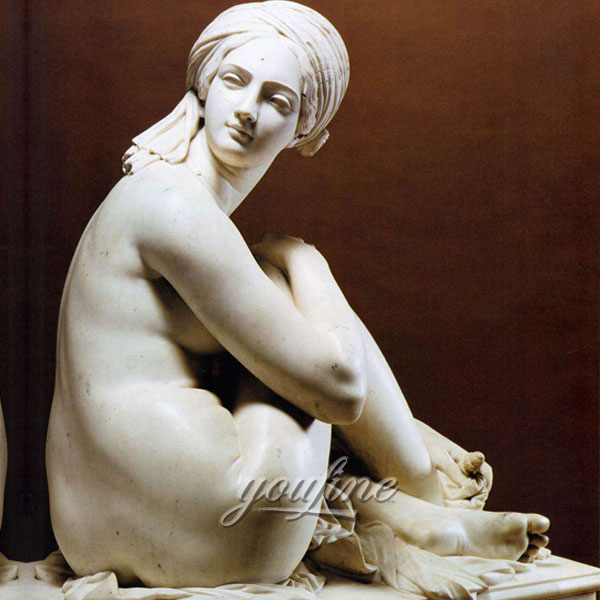 Famous art life size stone sculpture James Pradier from Odalisque to sale