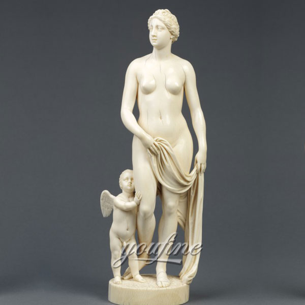 Famous art marble statue Venus and Cupid sculptures for home decor