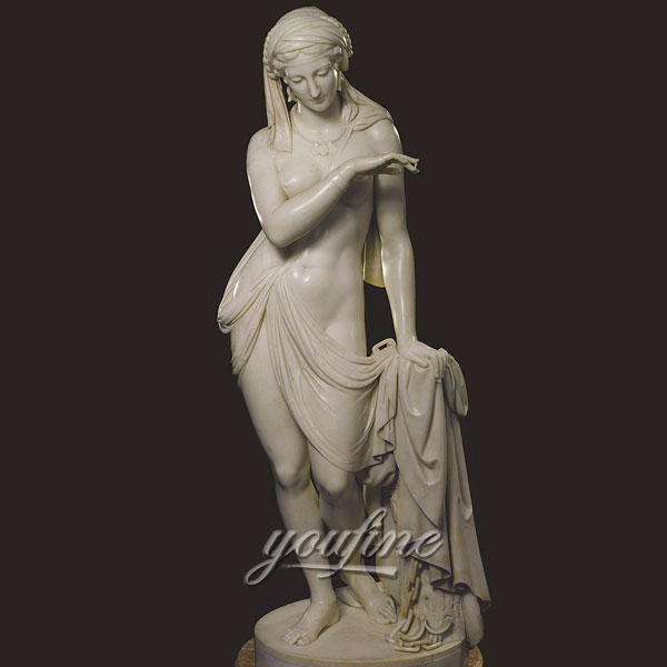 Famous art sculptures in roman of La shiava greca the greek slave for sale
