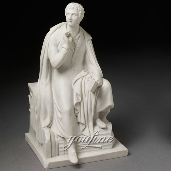 Famous art sculptures life size stone Lord Byron for home decor on sale