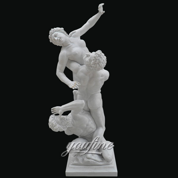 Giambologna's masterpiece of The Rape of the Sabine Women famous art sculpture