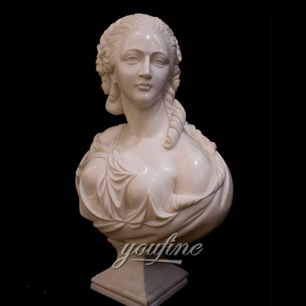 Home decor Marble Sculpture Bust of a Noble Lady for sale