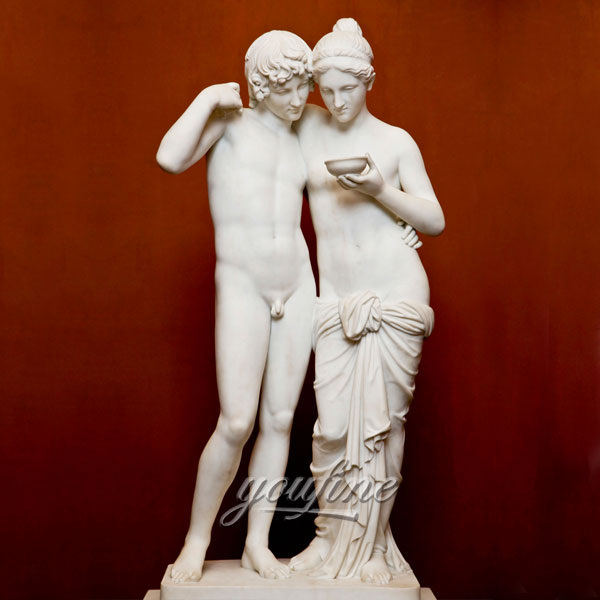 Life size famous sculptures in pair of Cupid and Psyche Bertel Thorvaldsen for home decor